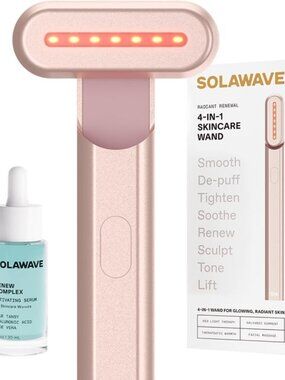 Solawave 4-in-1 Radiant Renewal Red Light Therapy Wand